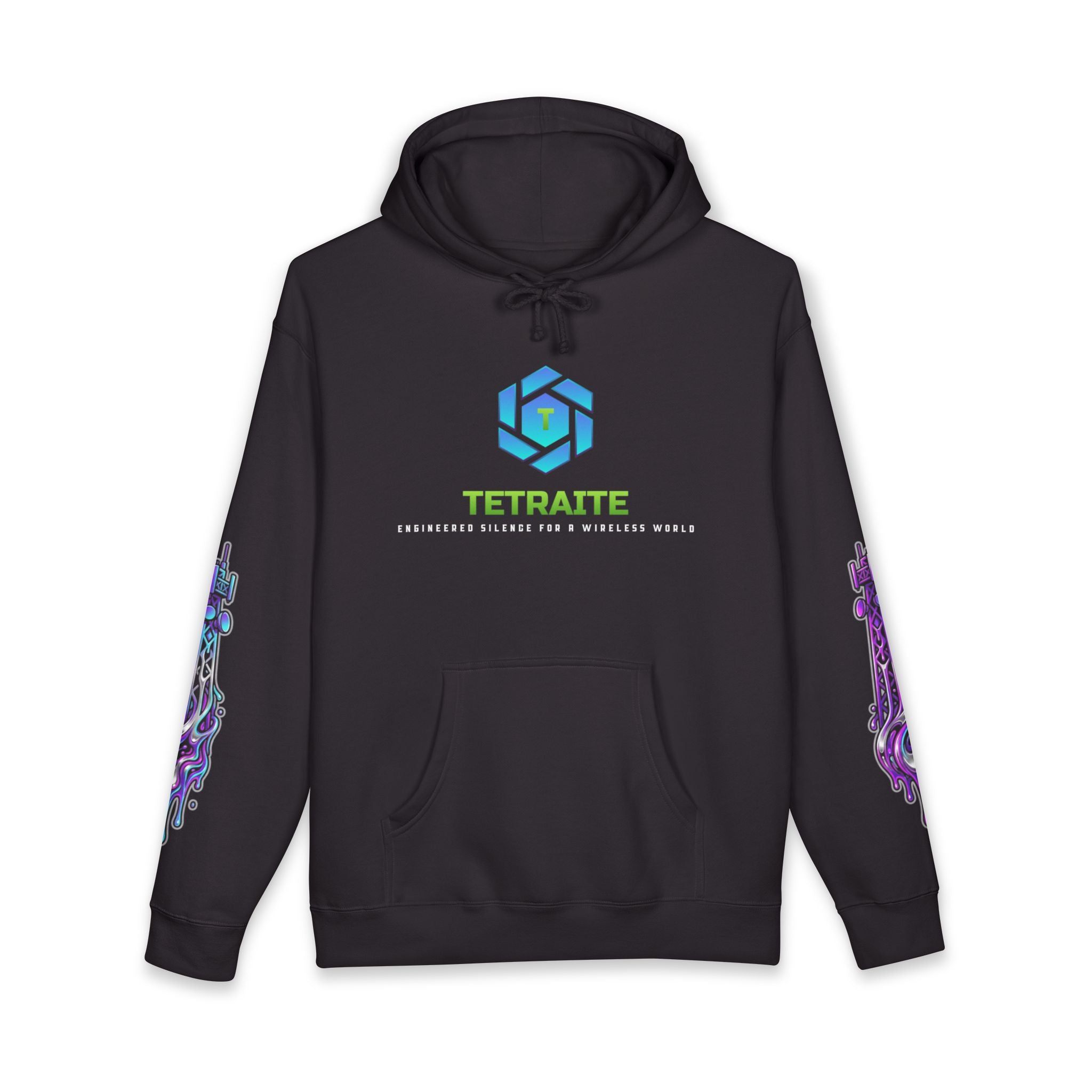 Hoodie — Tetraite Neon Portal Graphic Sweatshirt