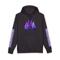 Hoodie — "Magic Mike's Heating & Cooling" Logo Pullover with Purple Tribal Sleeve Accents