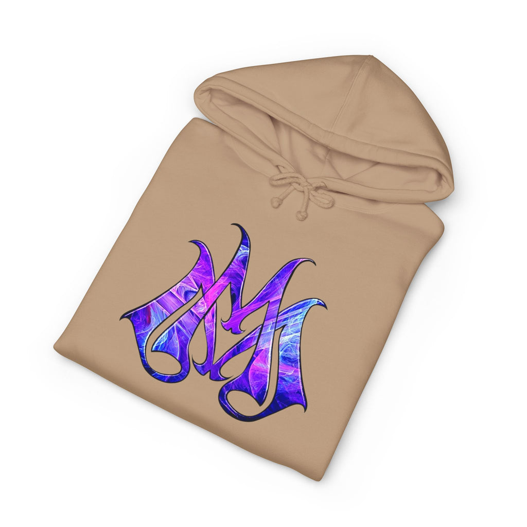 Magic Mike's Heating & Cooling Hoodie — Purple Tribal Sleeve Logo Hooded Sweatshirt