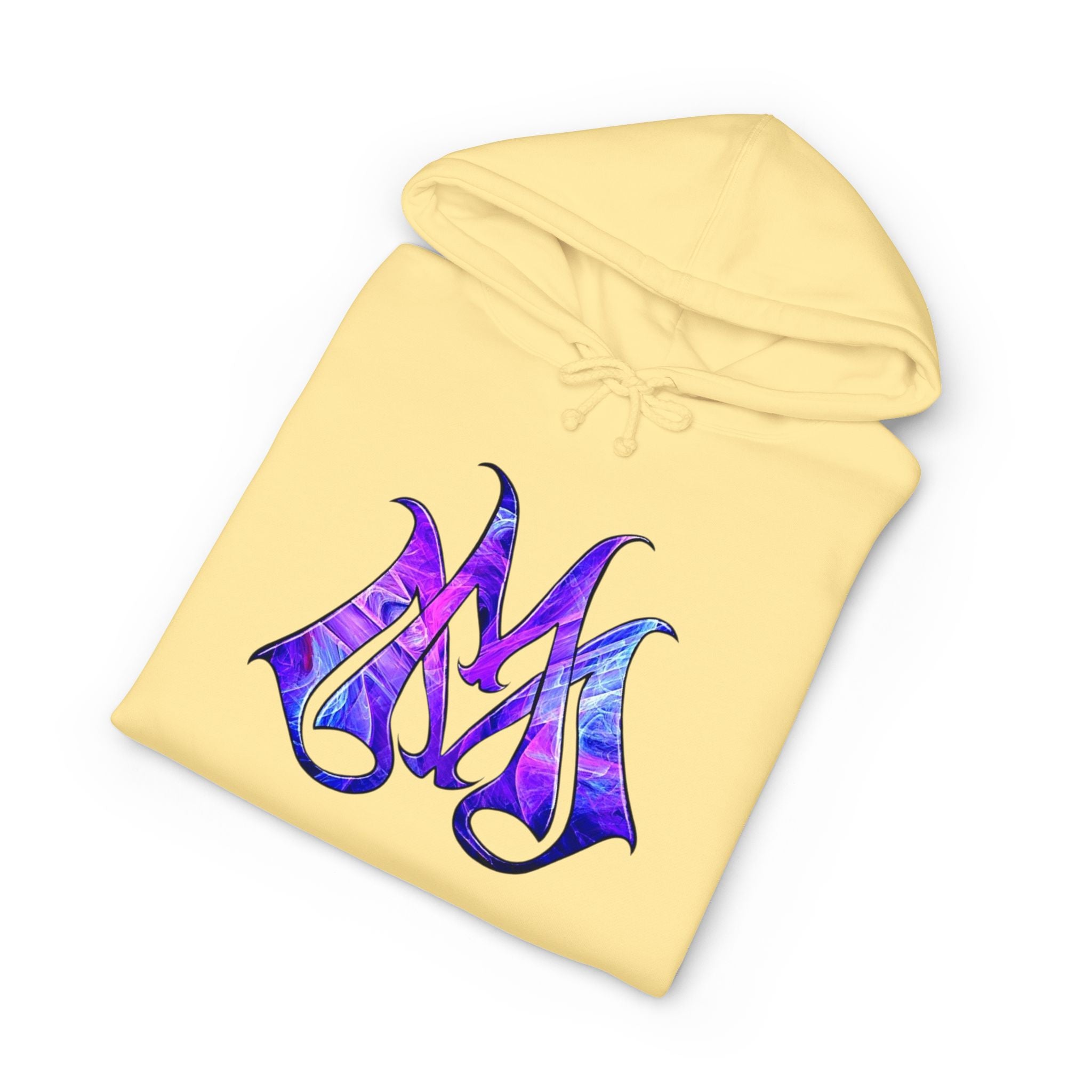 Magic Mike's Heating & Cooling Hoodie — Purple Tribal Sleeve Logo Hooded Sweatshirt