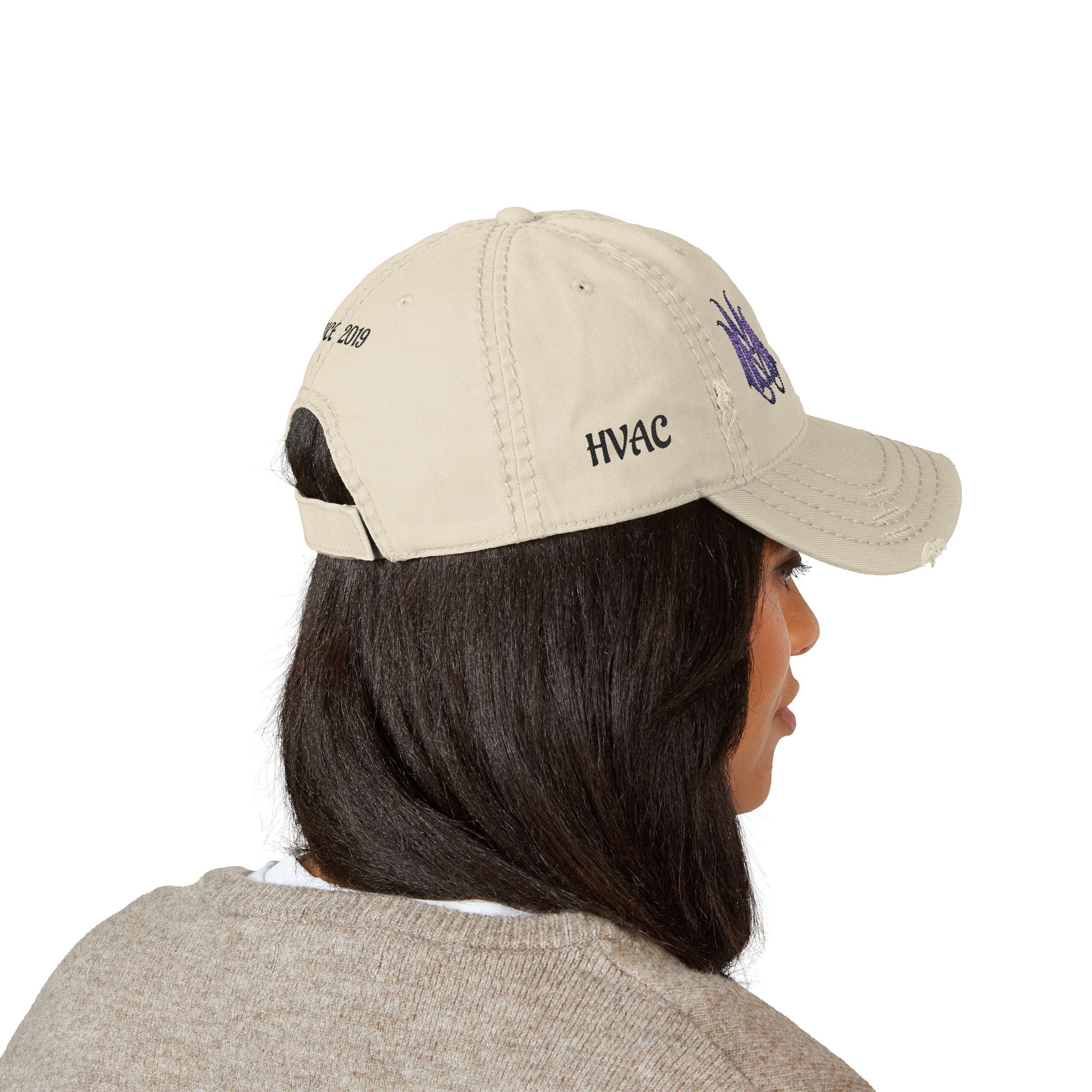 Magic Mike's Heating and Cooling, 100% cotton, Distressed Embroidered Dad Hat