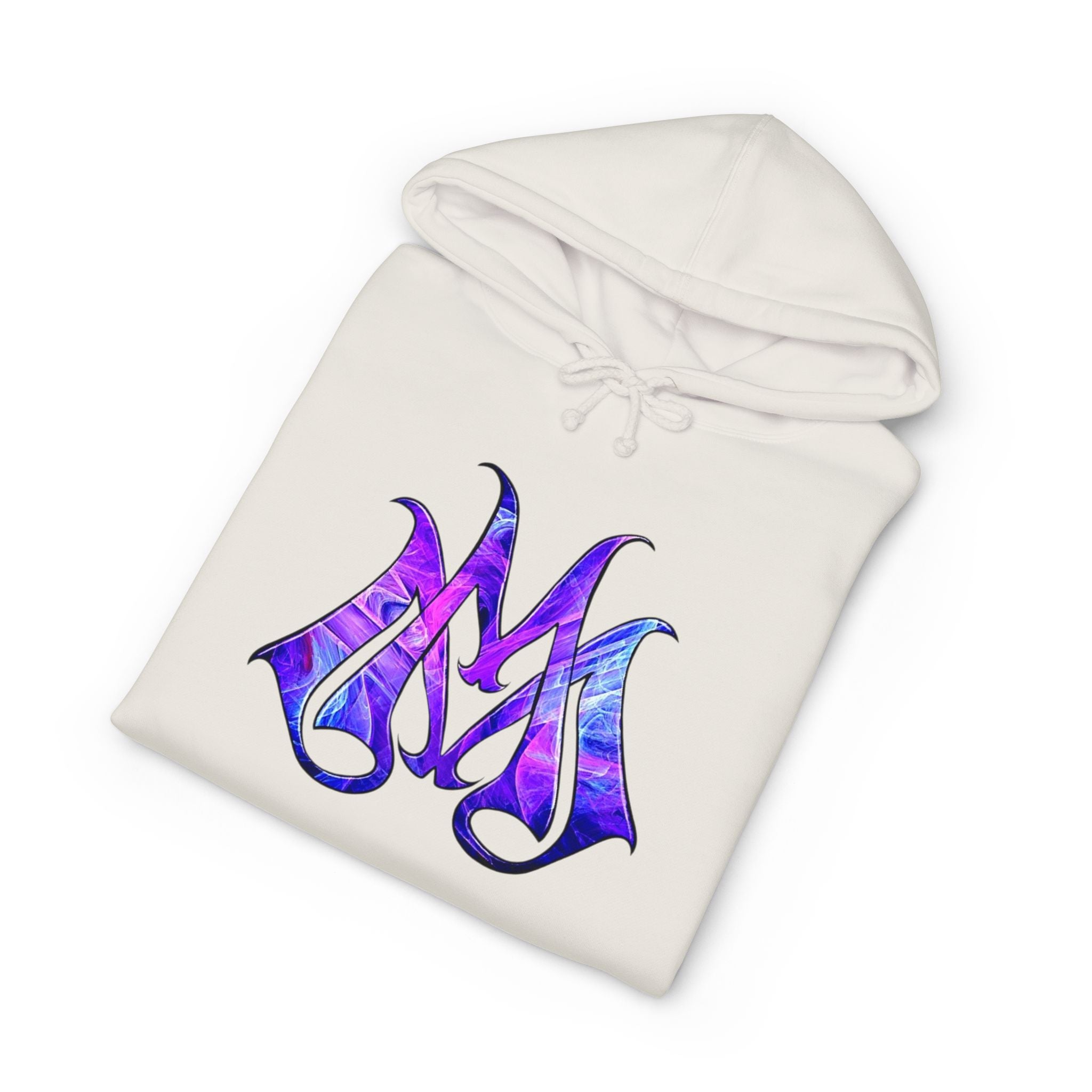 Magic Mike's Heating & Cooling Hoodie — Purple Tribal Sleeve Logo Hooded Sweatshirt