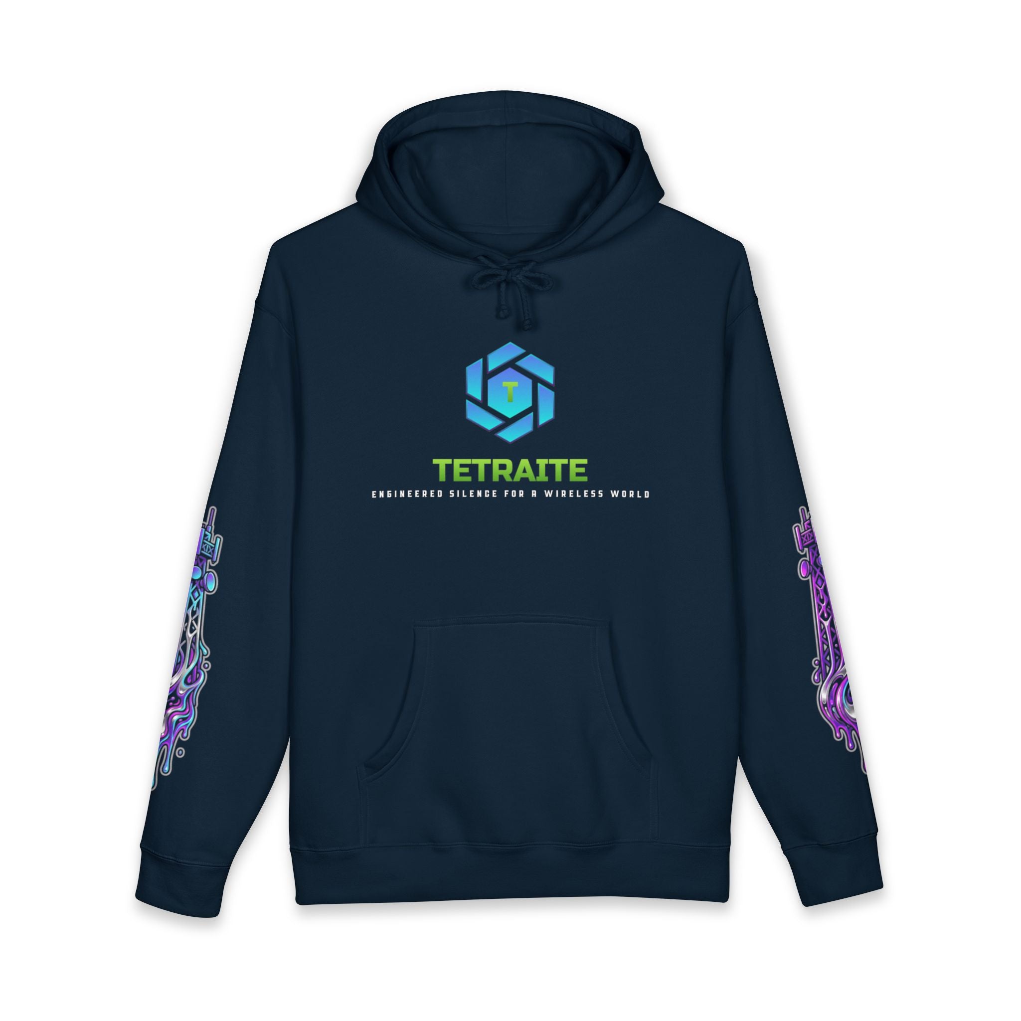 Hoodie — Tetraite Neon Portal Graphic Sweatshirt