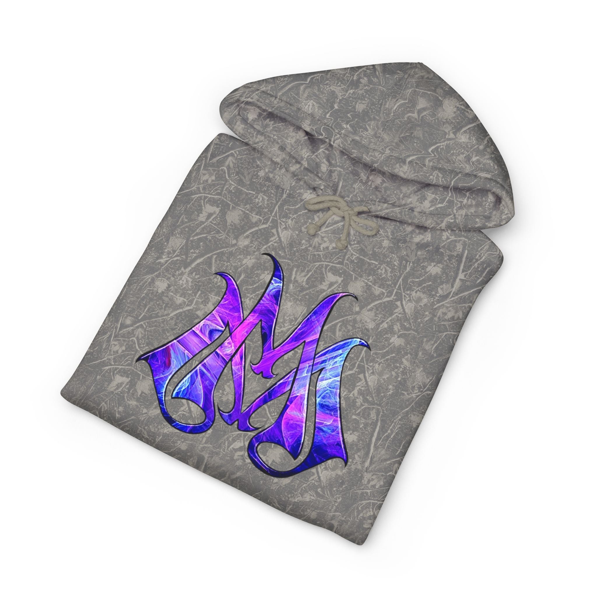 Magic Mike's Heating & Cooling Hoodie — Purple Tribal Sleeve Logo Hooded Sweatshirt