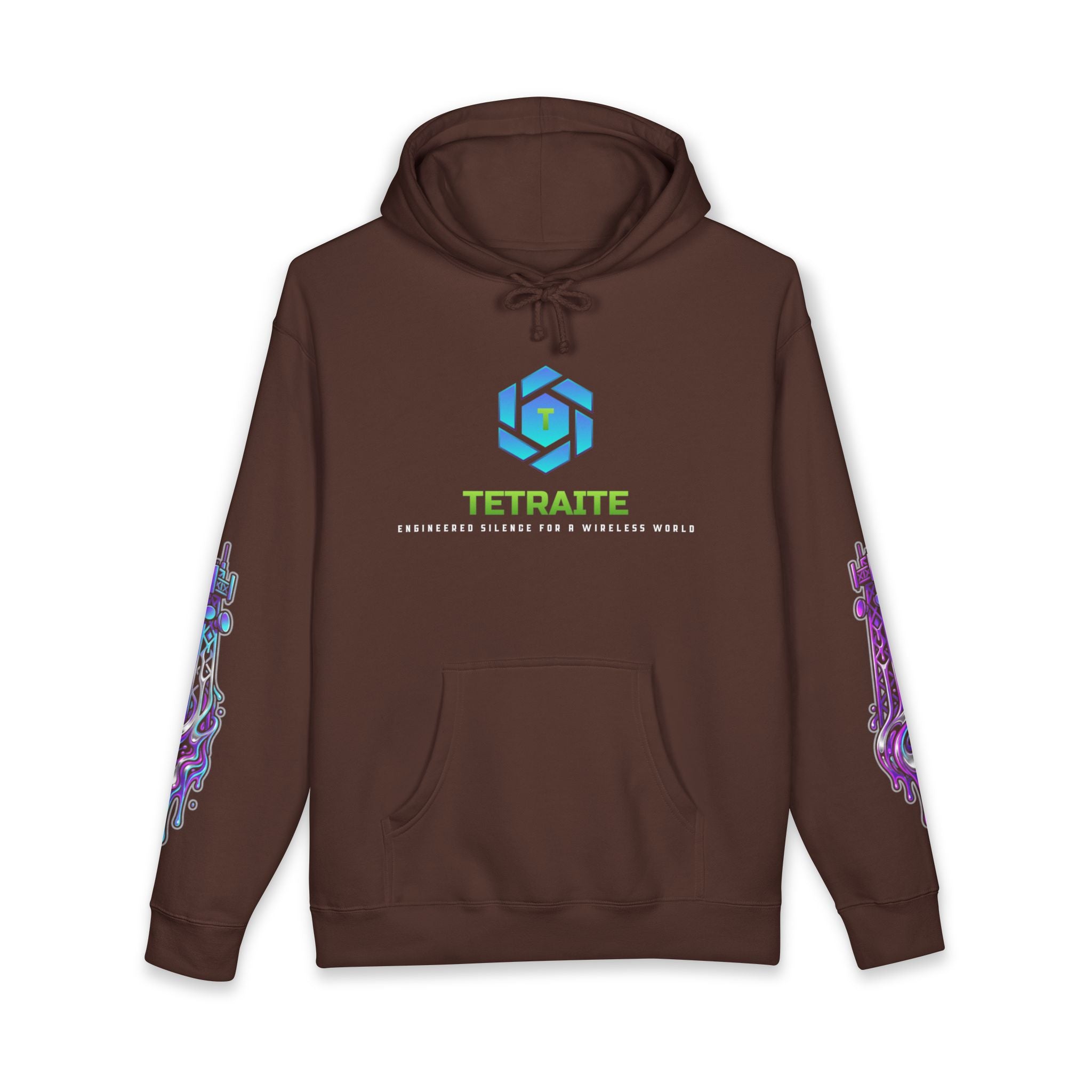 Hoodie — Tetraite Neon Portal Graphic Sweatshirt