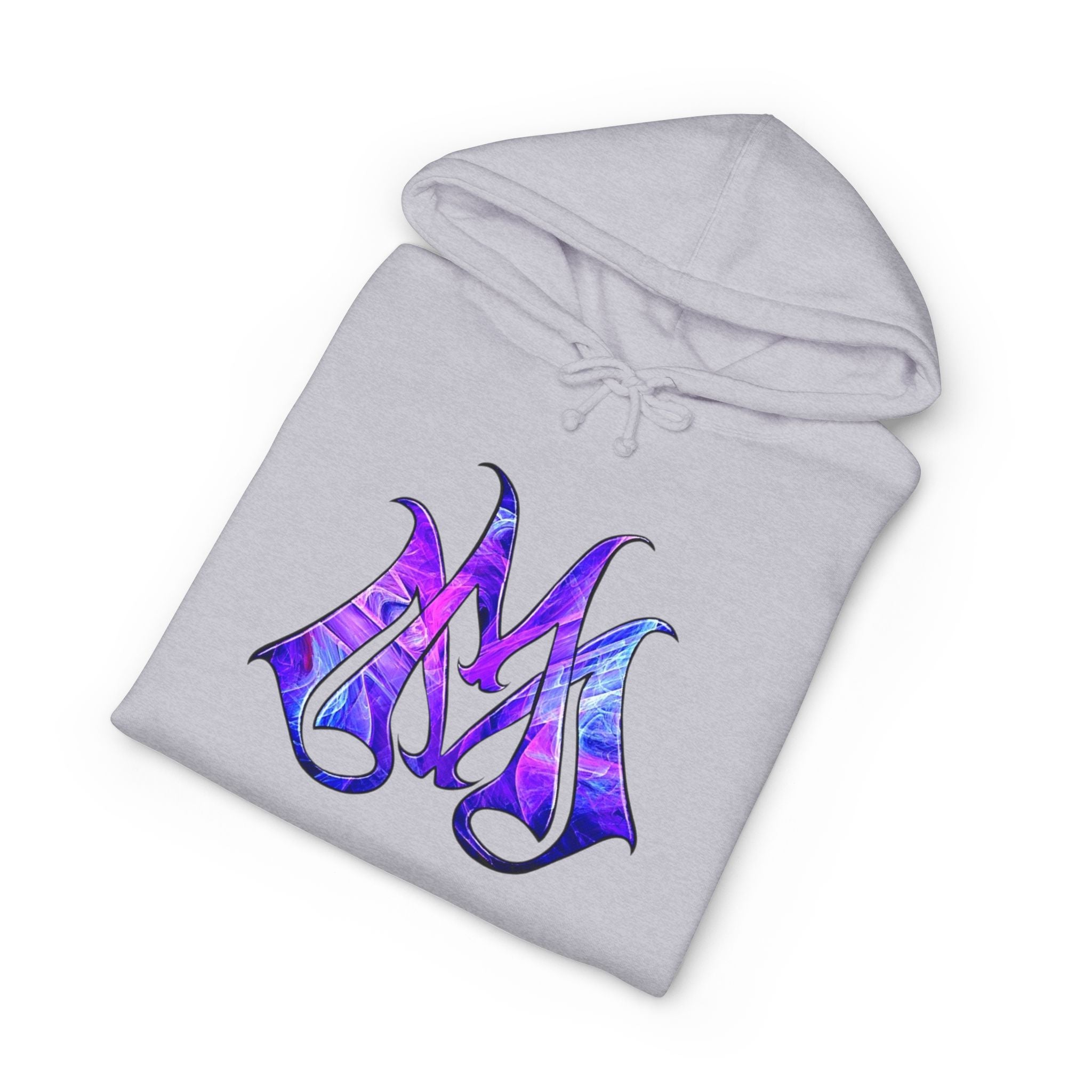 Magic Mike's Heating & Cooling Hoodie — Purple Tribal Sleeve Logo Hooded Sweatshirt