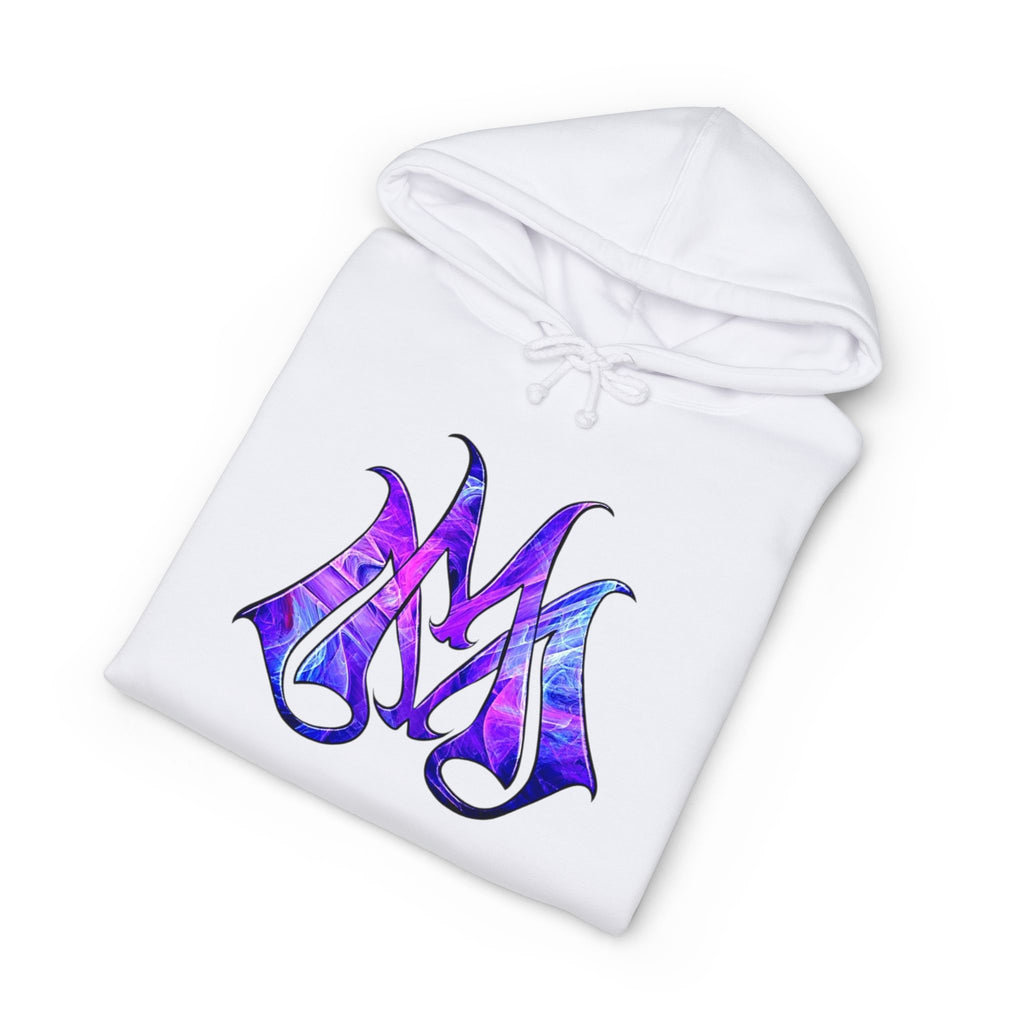 Magic Mike's Heating & Cooling Hoodie — Purple Tribal Sleeve Logo Hooded Sweatshirt